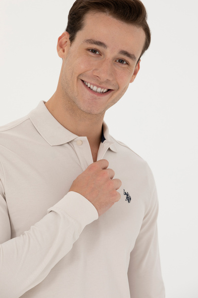 U.S. Polo Assn. Pánská mikina Stone Color - 50269405 -Vr049