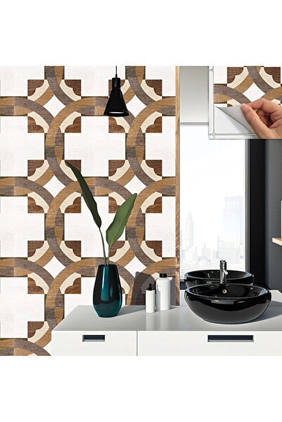 TİNK Kendinden Yapışkanlı Ahşap 004 Desenli Pvc Karo 30x30 Cm (11 ADET) 1 M²