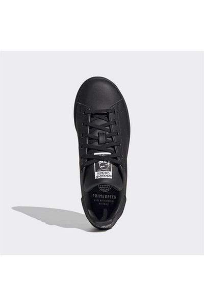 adidas Boy's Black Lace-up Casual Sneakers Stan Smith J Fx7523