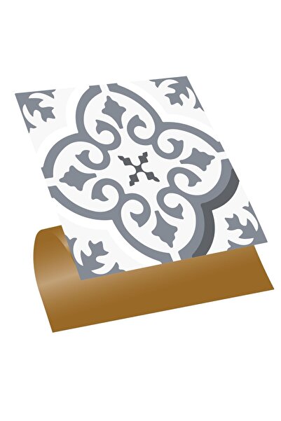 TİNK Kendinden Yapışkanlı Banyo Mutfak Kaplama Geometrik 09 Desenli Pvc Karo ...