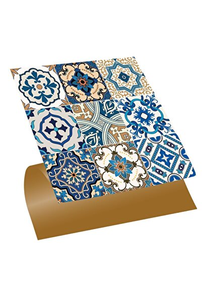 TİNK Kendinden Yapışkanlı Etnik Karo Desenli Pvc Karo 30x30 Cm (11 ADET) 1m2