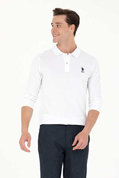 U.S. Polo Assn. Erkek Beyaz Basic Sweatshirt 50269404-VR013