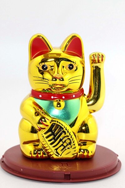 Miamantra Feng Shui Maneki Neko الذي يعمل بالطاقة الشمسية - قطة نعمة وحظ مقاس...