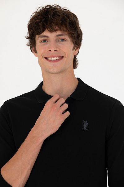 U.S. Polo Assn. Men's Black Basic Sweatshirt 50269404 -Vr046