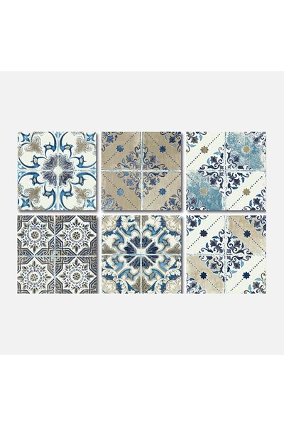 TİNK Kendinden Yapışkanlı Fas4 Desenli Pvc Karo 20x20 Cm 6'lı Paket