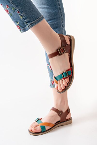 ELLOLİTA LUXURY SHOES 205-091 Multiortopedické dámské sandály z pravé kůže