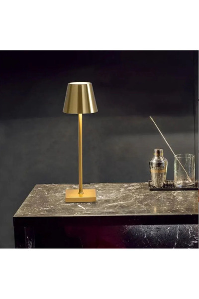 Cata İSTANBUL SARJLI MASA LAMBASI GOLD