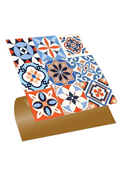 TİNK Kendinden Yapışkanlı Tezgah Arası Kaplama Meksika 019 Karma Desenli Pvc ...