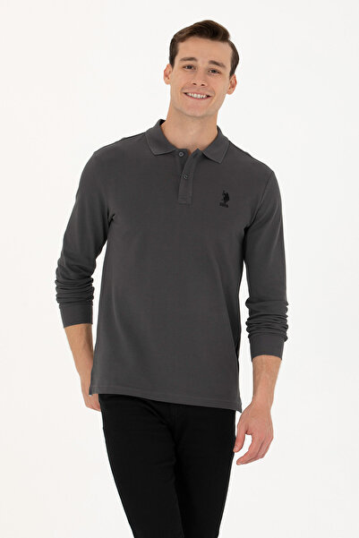 U.S. Polo Assn. Erkek Antrasit Basic Sweatshirt 50269403-VR006