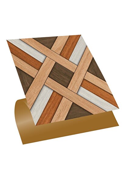 TİNK Kendinden Yapışkanlı Ahşap 014 Desenli Pvc Karo 30x30 Cm (4 ADET) 0,36 M²