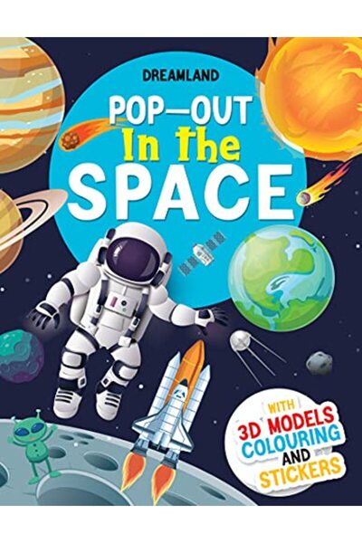 Dreamland Publications Pop-Out in the Space- With 3D Models Colouring and Sti...