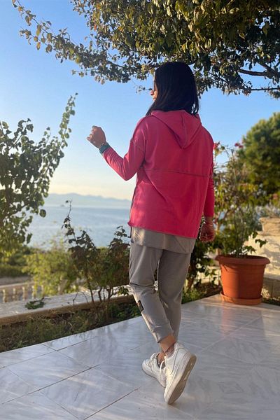 Mossta Pink Long Sleeve Two Thread Set