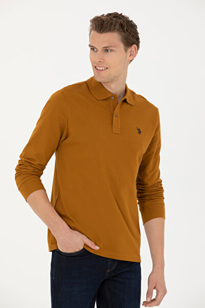 U.S. Polo Assn. سويت شيرت رجالي بلون جوز الهند - 50269405 -VR153