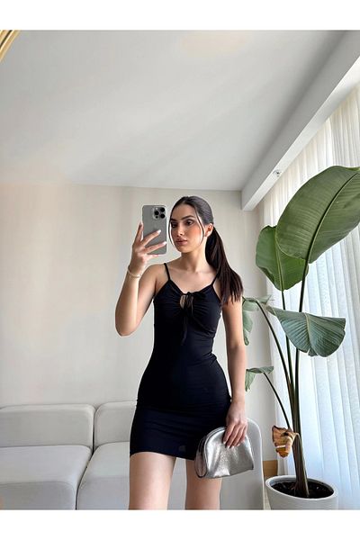 Zoom Butik Sling Chest Tie Dress