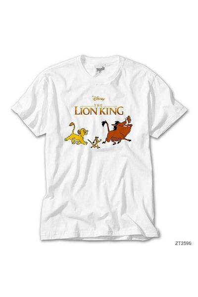 CrowsGate White T-shirt for Lion King Simba and Friends