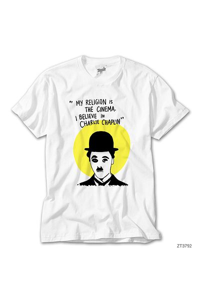CrowsGate Charlie Chaplin White T-Shirt