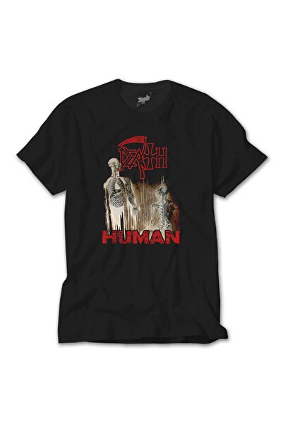 Generic Brand Tricou negru Death Human