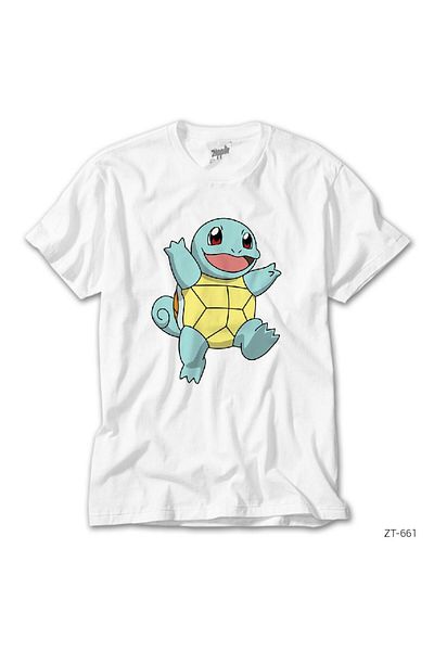 CrowsGate Pokemon Squirtle White T-Shirt