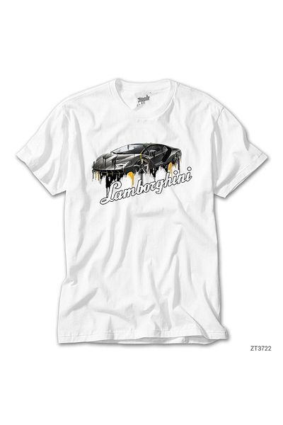 CrowsGate Flowing Lamborghni White T-shirt