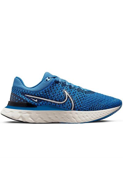 Nike Black and Blue Infinity React Run Flyknit 3 Running Shoes