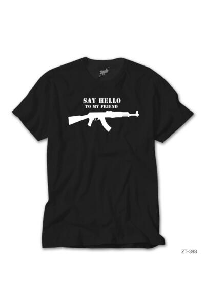 Generic Brand Salută, prietenul meu AK 47 Tricou negru
