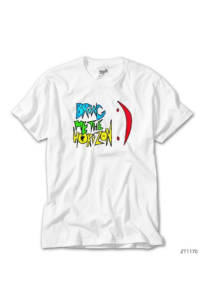 CrowsGate Bring Me The Horizon Color White T-Shirt