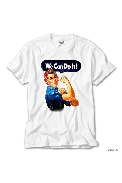 WAKHA Μπορούμε να το κάνουμε Λευκό Μπλουζάκι