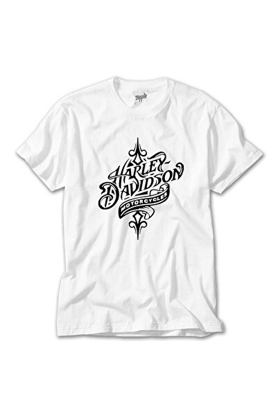 Generic Brand Tricou alb Harley Chopper Symbol