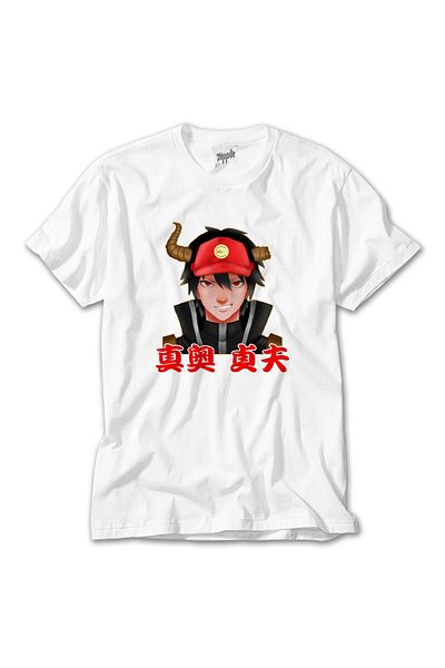 CrowsGate Hataraku Maou Sama Sadao Maou White T-Shirt