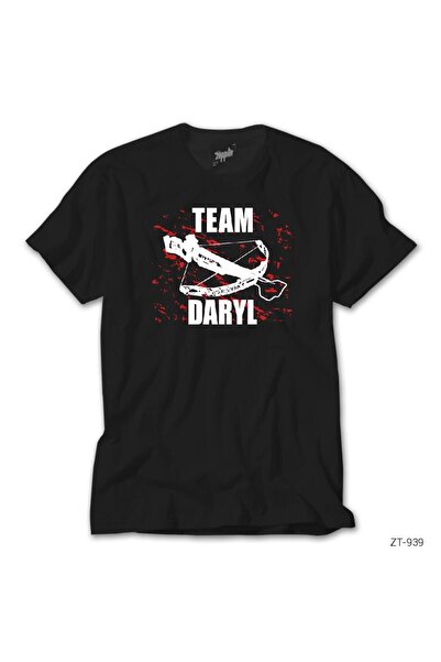 WAKHA Tricou negru The Walking Dead Team Daryl