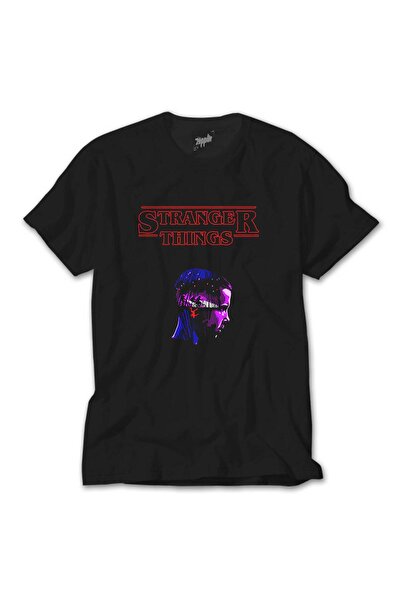 WAKHA Stranger Things Dream Μαύρο Παιδικό Μπλουζάκι 9-10 ετών