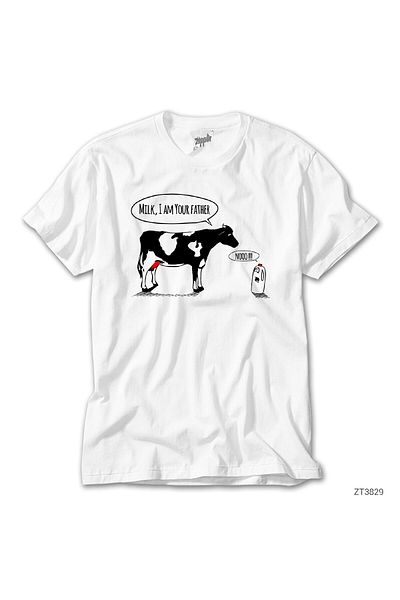CrowsGate Milk Im Your Father White T-Shirt