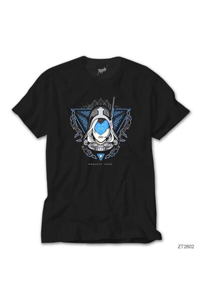 WAKHA Tricou negru LoL Project Ashe