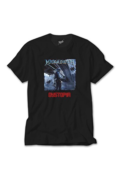 Lunas Glow Tricou negru Megadeth Dystopia
