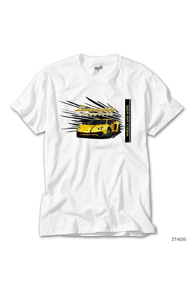 CrowsGate Lamborghini Life Style White T-Shirt