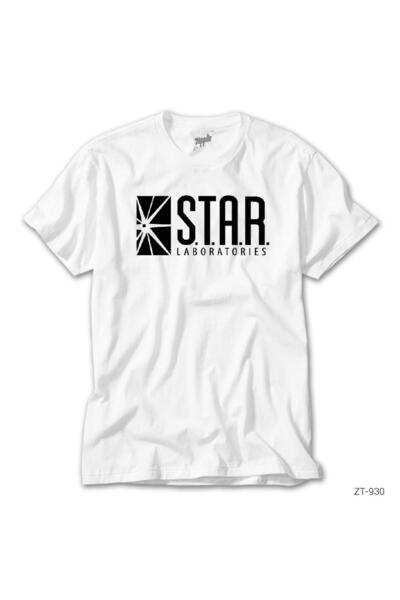 Generic Brand Bela majica The Flash Star Lab 3XL