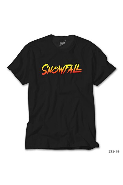 Generic Brand Crna majica sa SnowFall logotipom