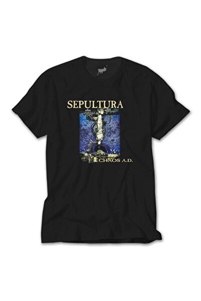 Generic Brand Sepultura Chaos A.D. Black t Shirt