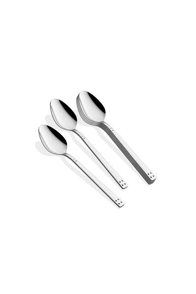 on-on 18/10 Diamond Sweet Spoon - Set of 6