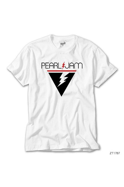CrowsGate Pearl Jam Triangle White T-Shirt