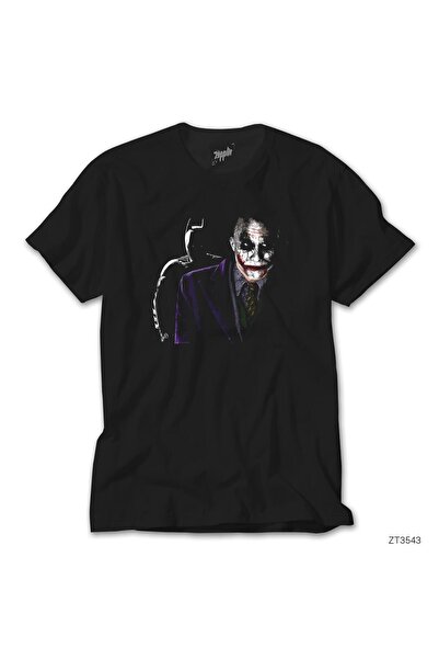 WAKHA Μπλουζάκι Batmn εναντίον Jokr σε μαύρο χρώμα