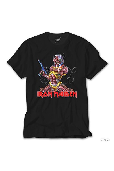 WAKHA Tricou negru Iron Maiden în război