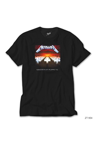 Generic Brand Tricou negru Metallica Master of Puppets L