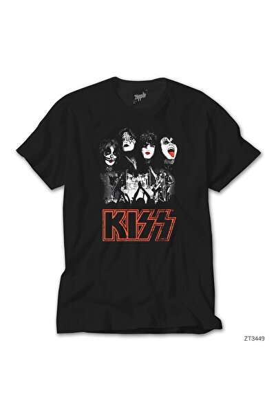 WAKHA Μαύρο μπλουζάκι Kiss Rock the House