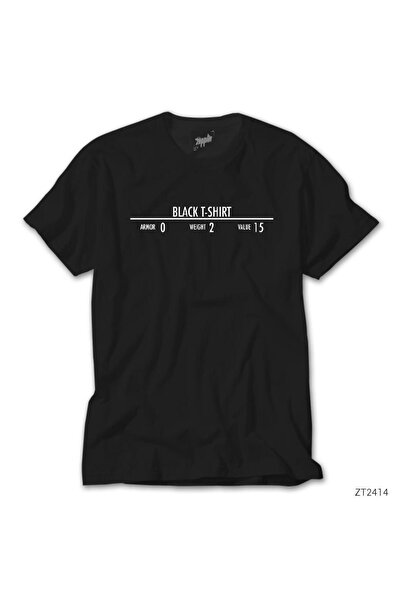 WAKHA Μπλουζάκι Skyrim, Μαύρο T-Shirt "