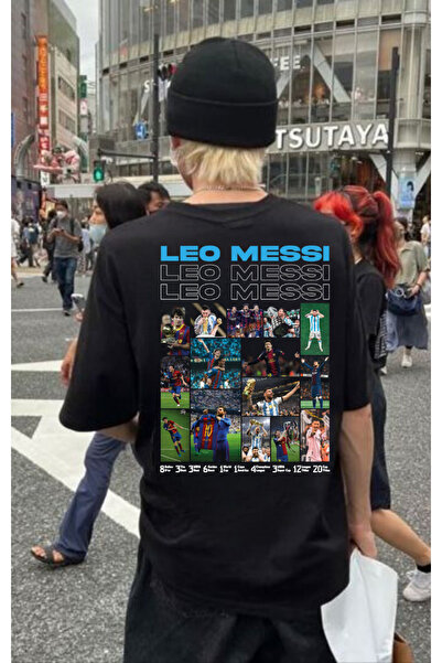 VandiVansi تيشيرت ليونيل ميسي الأبيض المطبوع