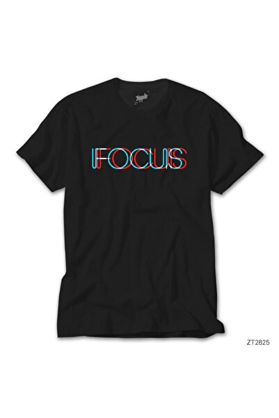 WAKHA Μαύρο μπλουζάκι Focus