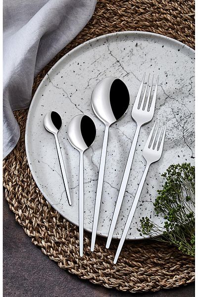 on-on 20 Piece Mokka Fork Spoon Set - 18/0
