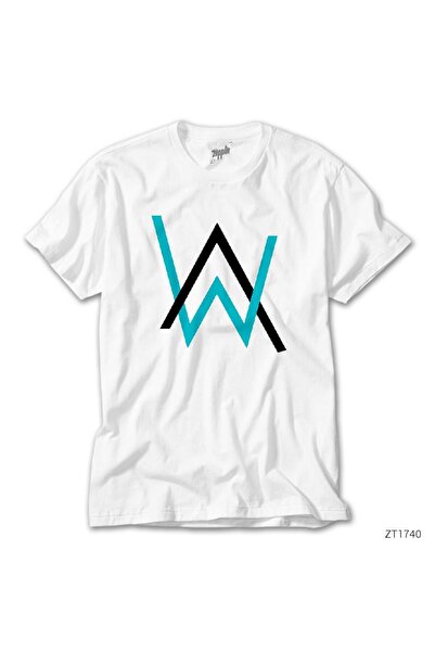 WAKHA تي شيرت أبيض كلاسيكي من آلان ووكر