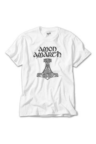 CrowsGate Amon Amarh Mjolnir White T-Shirt